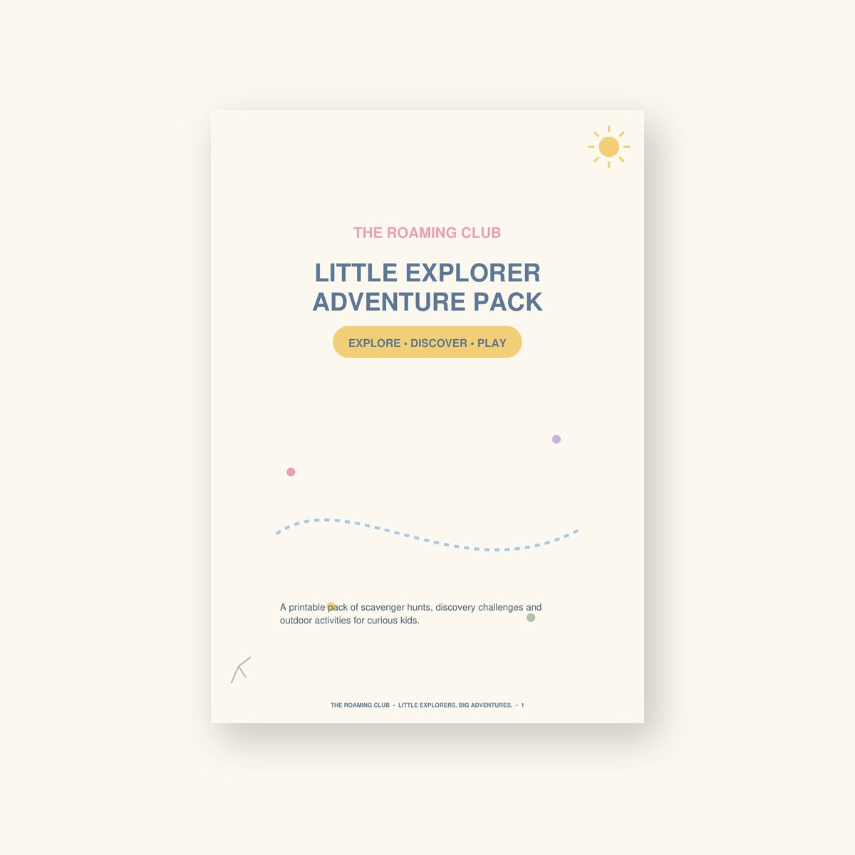 Little Explorer Adventure Booklet